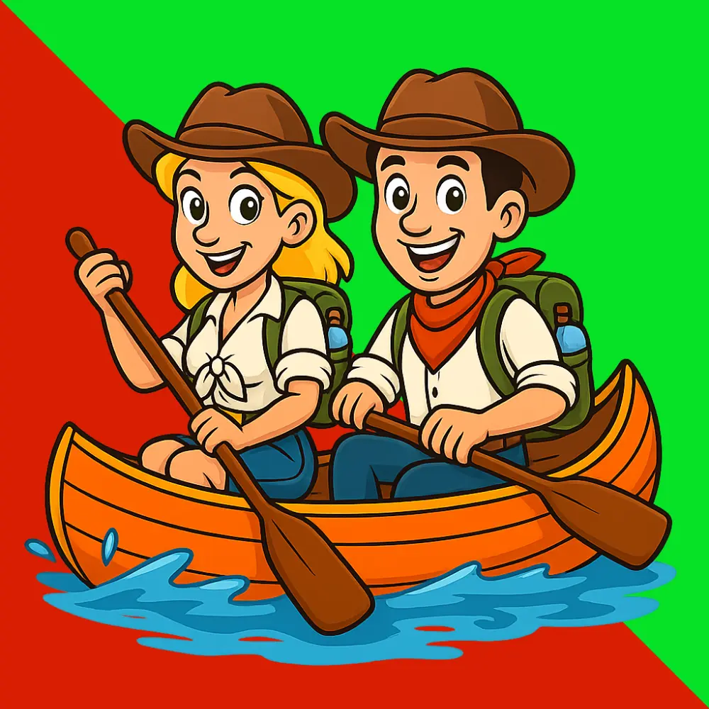 Canoe: 2 seats - 15 km Full Course