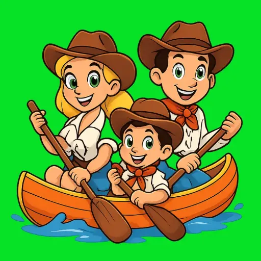 [3-F] Canoe: 3 seats - 8 km Family Course