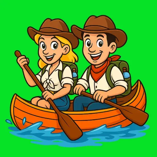 [2-F] Canoe: 2 seats - 8 km Family Course